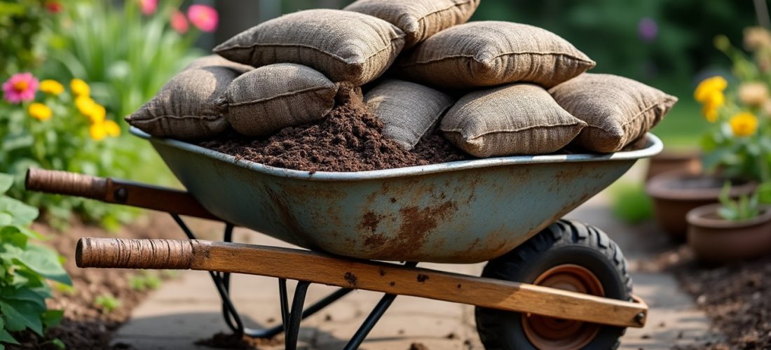 découvrez comment la brouette simplifie le transport des sacs de terreau lourds, rendant vos travaux de jardinage plus faciles et moins fatigants.