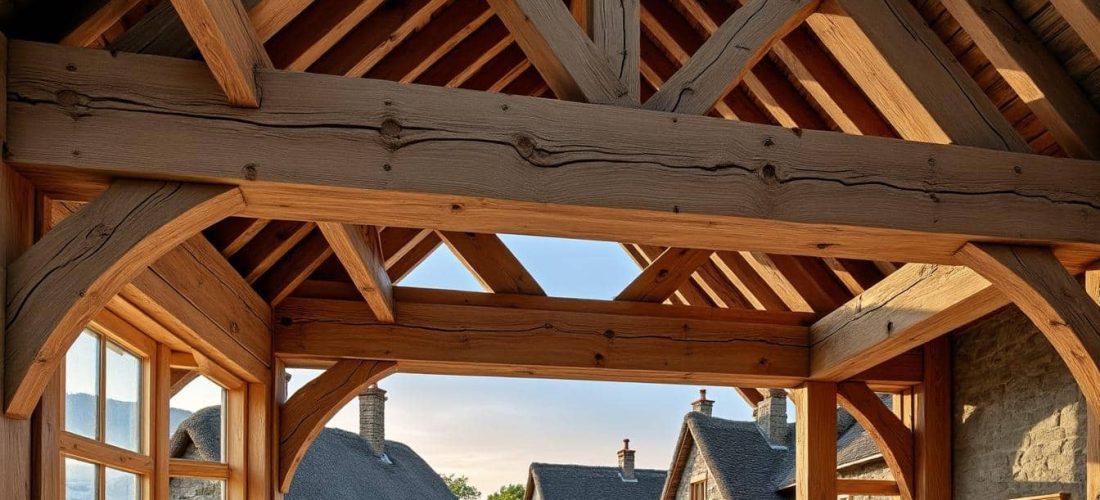 découvrez comment la charpente en chêne assure la solidité et le charme des toits des maisons de caractère.