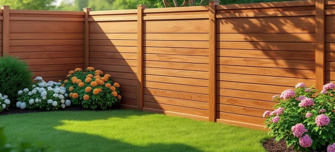 découvrez la clôture en bois composite, qui offre l'aspect naturel du bois tout en étant sans entretien, durable et résistante aux intempéries.