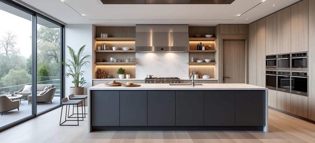 découvrez comment une cuisine en îlot central optimise l'espace et facilite la circulation des résidents pour un intérieur plus convivial et fonctionnel.
