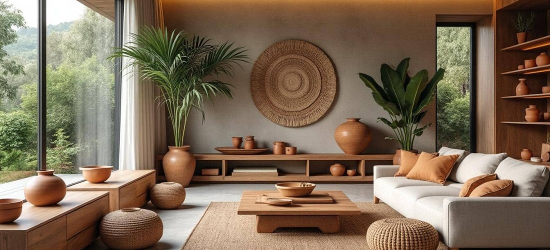 découvrez comment la décoration durable met en valeur les objets d'artisanat local pour un intérieur éthique, authentique et respectueux de l'environnement.
