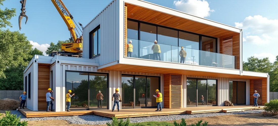 découvrez comment une maison container peut être montée en seulement quelques semaines, alliant rapidité de construction et design moderne pour votre futur logement.