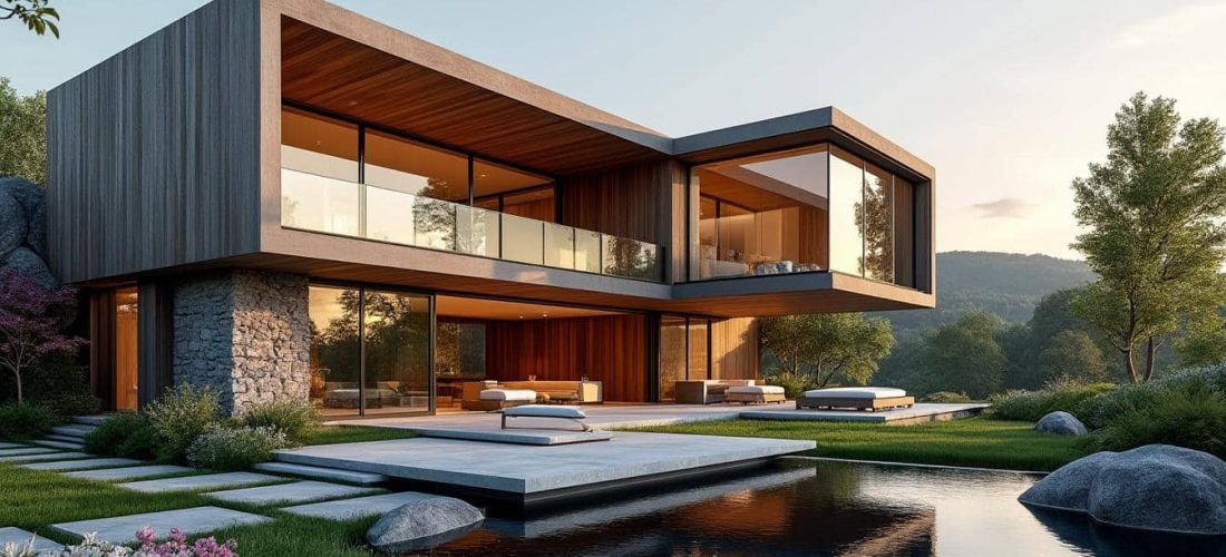 découvrez une maison d'architecte au design unique et personnalisé, alliant esthétique et fonctionnalité pour créer un espace de vie exceptionnel.