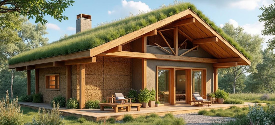 découvrez une maison écologique conçue avec des matériaux biosourcés et naturels pour un habitat sain, durable et respectueux de l’environnement.