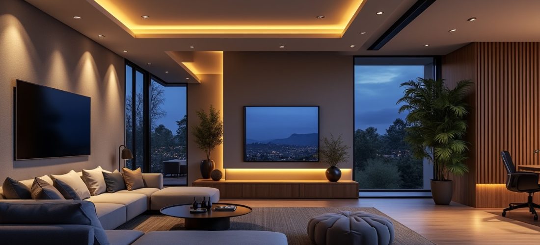 découvrez comment une maison intelligente optimise l'énergie en éteignant automatiquement les lumières dans les pièces vides, pour plus de confort et d'économie.