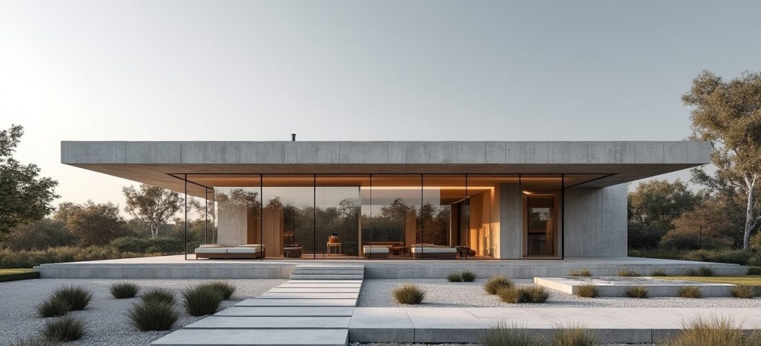 découvrez comment la maison moderne intègre le béton brut pour créer un style épuré, alliant simplicité et élégance contemporaine.