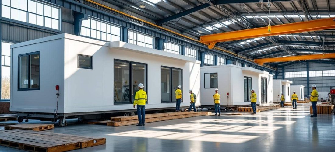 découvrez la maison modulaire, composée de modules assemblés en usine pour une construction rapide, efficace et personnalisable selon vos besoins.