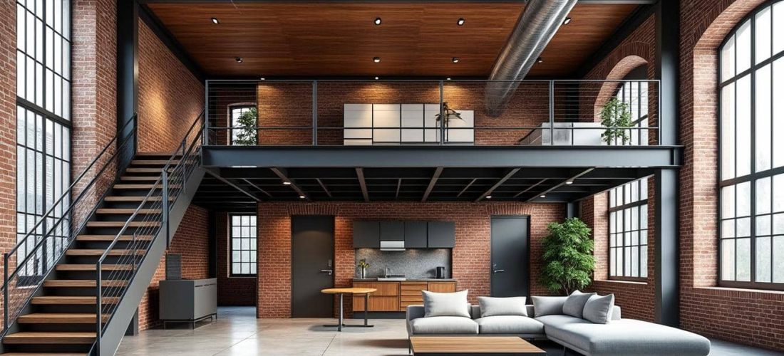 découvrez comment la mezzanine industrielle permet d'optimiser la hauteur sous plafond des lofts, ajoutant espace et style à votre intérieur.