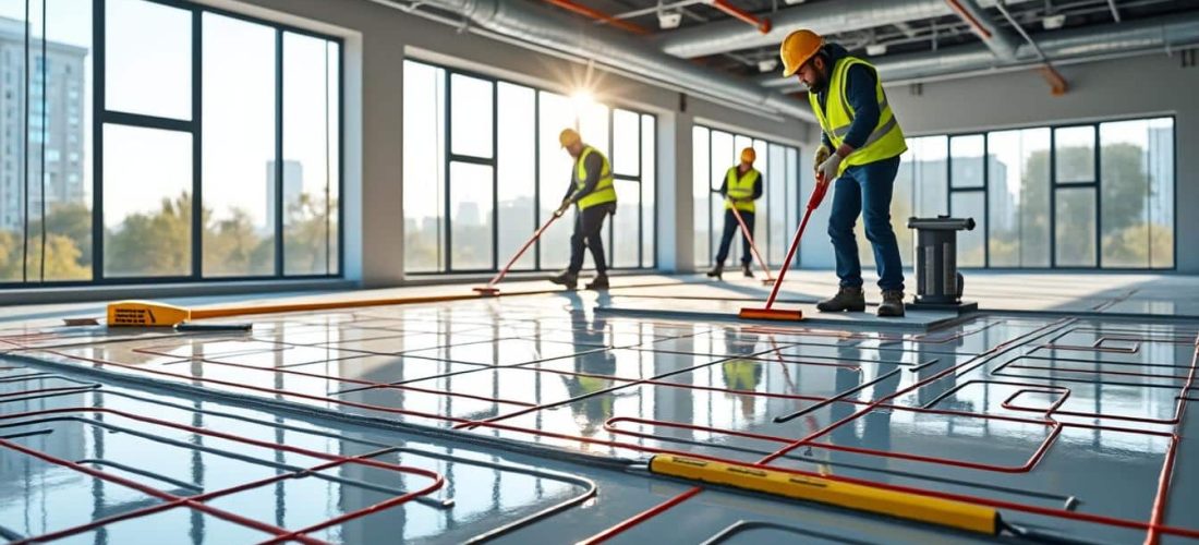 découvrez comment la pose de chape fluide simplifie et optimise l'installation d'un plancher chauffant pour un confort thermique durable.