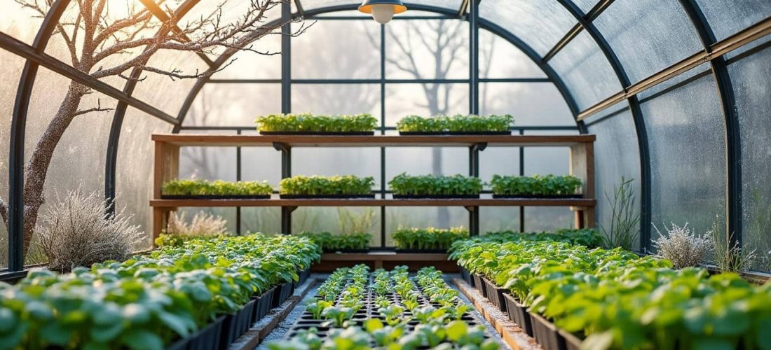 découvrez comment la serre de jardin protège efficacement vos semis des gelées hivernales, assurant leur croissance et leur survie même pendant les périodes froides.