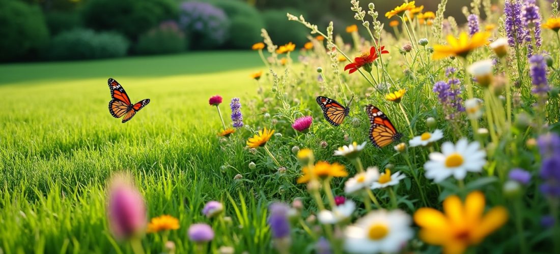 découvrez comment la tonte différenciée crée des zones sauvages favorables aux papillons, soutenant la biodiversité et protégeant ces précieux insectes.