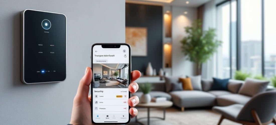 protégez votre maison grâce à une alarme connectée qui surveille l'intérieur en temps réel via votre smartphone, pour une sécurité optimale où que vous soyez.