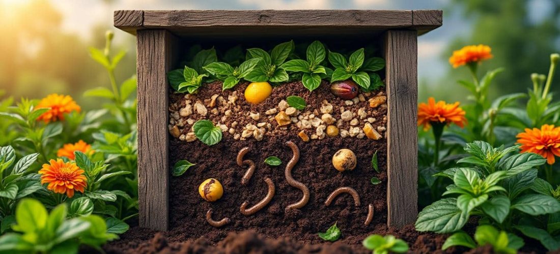 le composteur de jardin transforme efficacement vos déchets organiques en engrais naturel, favorisant un jardinage écologique et durable.