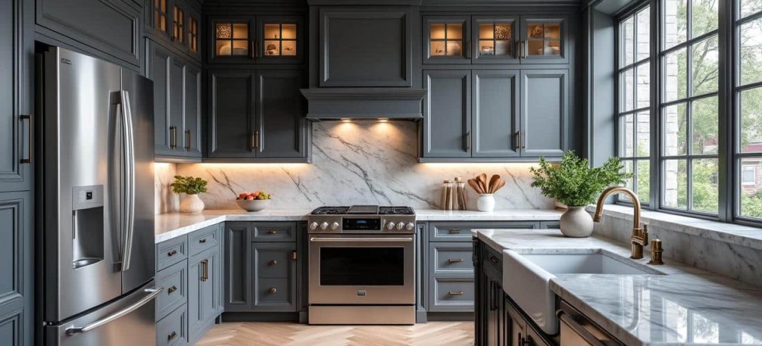 découvrez comment le gris anthracite modernise et sublime l'aspect des cuisines classiques, apportant élégance et style contemporain à votre espace culinaire.