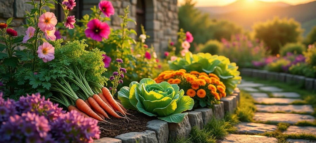 découvrez le charme du jardin de curé, un mélange harmonieux de fleurs colorées et de légumes anciens pour un espace à la fois esthétique et gourmand.