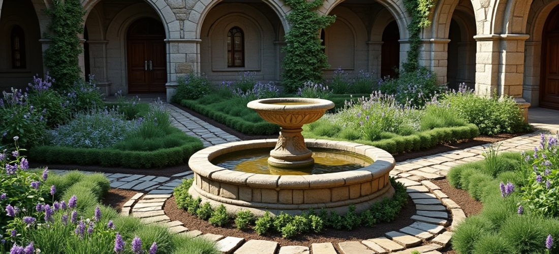 découvrez comment le jardin médiéval s'inspire des plans authentiques des anciens monastères pour allier histoire et nature.