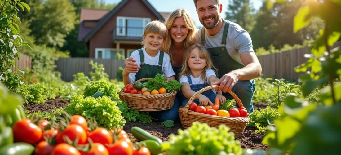 découvrez comment un jardin potager peut fournir à votre famille des produits frais et sains tout au long de l'année.