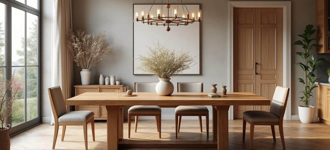 découvrez comment le mobilier en chêne massif allie élégance et robustesse pour assurer la durabilité et le charme intemporel de vos salles à manger.