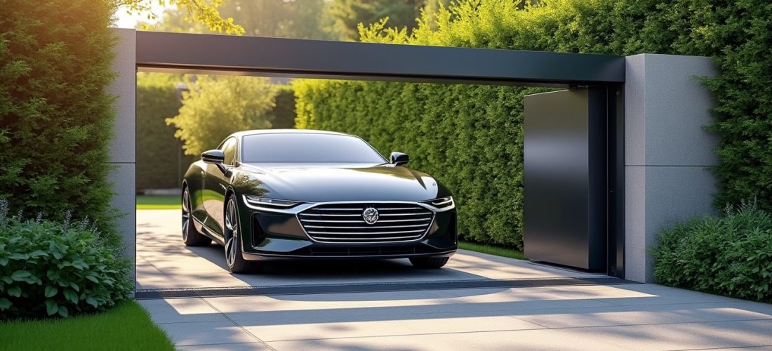 découvrez comment un portail de jardin motorisé simplifie l'accès des véhicules, alliant confort, sécurité et modernité à votre entrée.