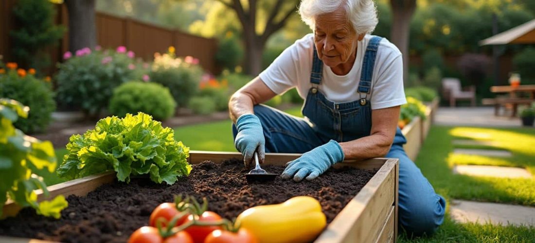 découvrez comment un potager surélevé rend le jardinage accessible et agréable pour les personnes âgées, en facilitant la plantation, l'entretien et la récolte sans effort.