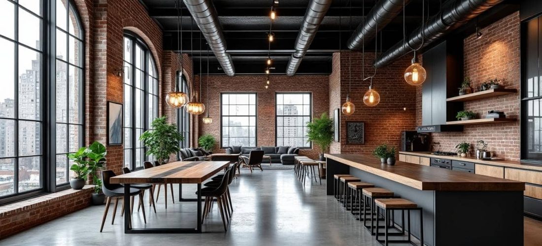 découvrez comment le style industriel métamorphose les lofts urbains grâce à l'élégance du métal noir, alliant modernité et caractère brut.