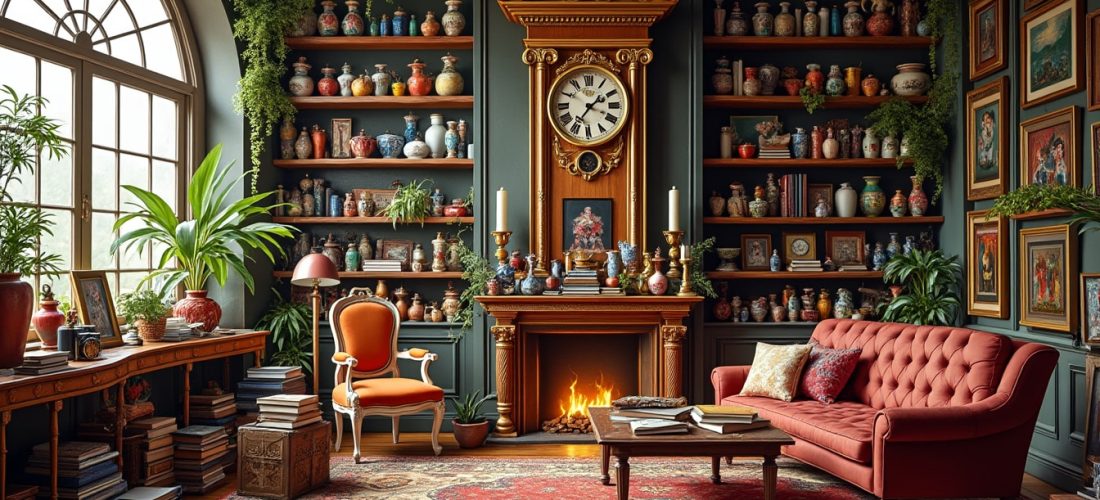 découvrez le style maximaliste qui célèbre l'accumulation d'objets de collection, mêlant audace et personnalité pour un intérieur unique et riche en histoires.