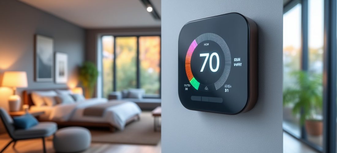 découvrez comment le thermostat connecté ajuste la température pièce par pièce pour un confort optimal et des économies d'énergie.