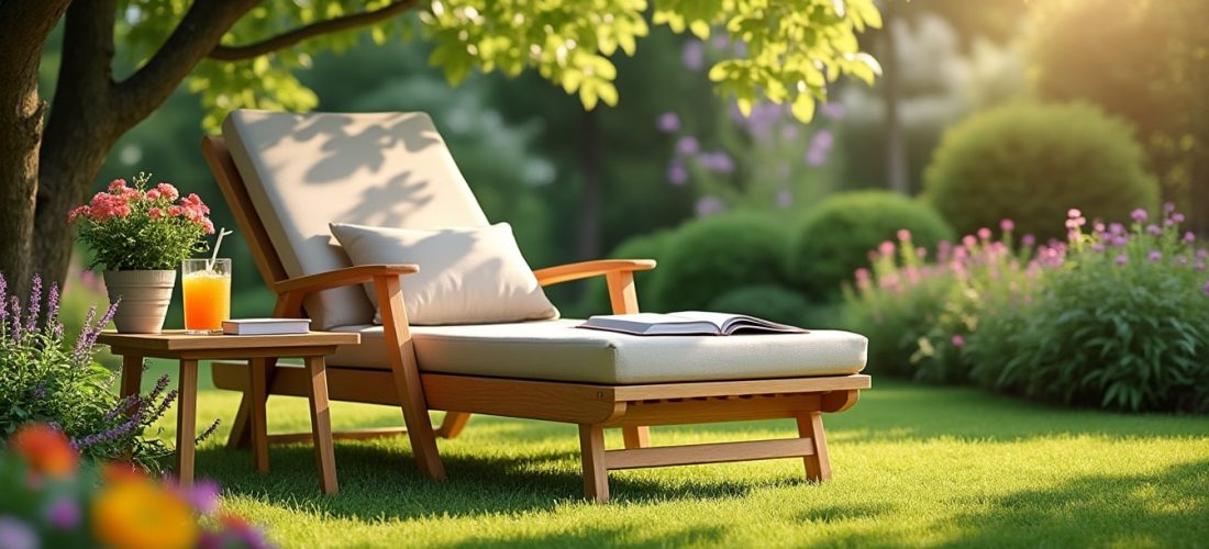 découvrez le transat de jardin idéal pour vous détendre pleinement après une journée de travail. confort et relaxation garantis pour vos moments de repos en extérieur.