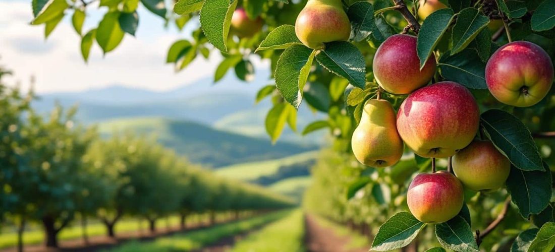 découvrez notre verger familial où nous cultivons des fruits bio tout au long de la saison pour vous offrir fraîcheur et qualité.