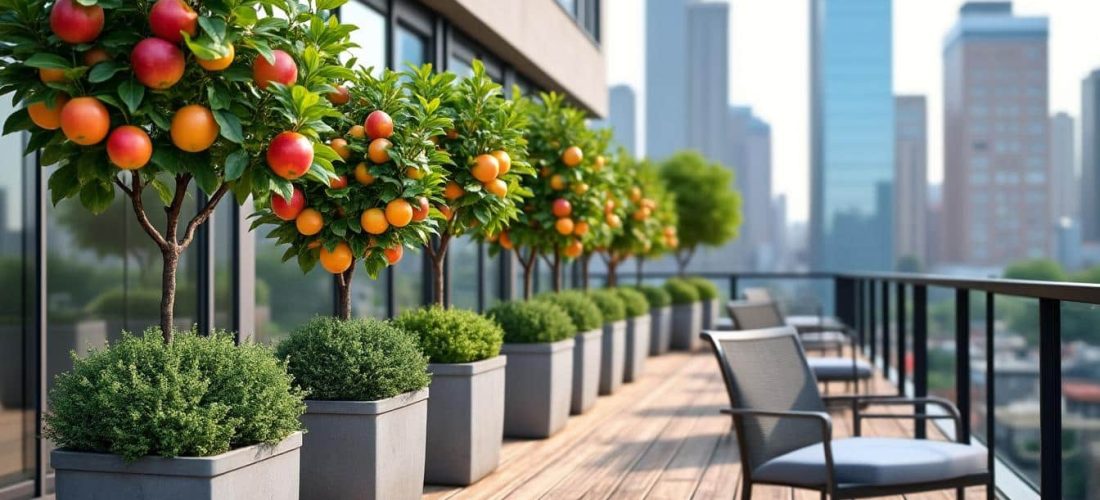 découvrez comment les arbres fruitiers nains s'adaptent parfaitement aux terrasses urbaines, offrant une touche de verdure et des fruits frais même en milieu citadin.