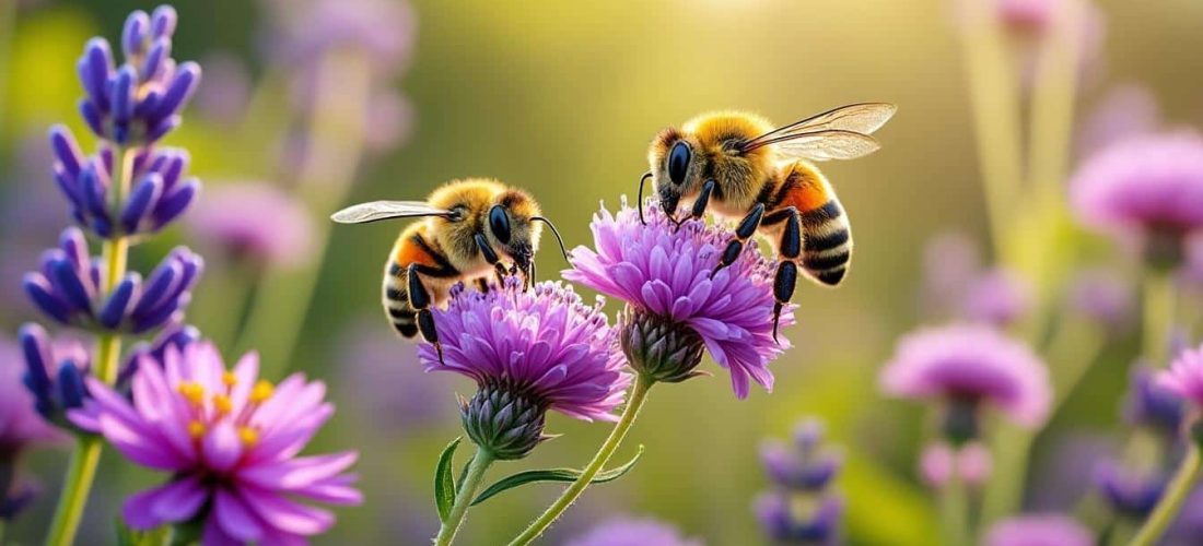 découvrez comment les fleurs mellifères attirent les abeilles pollinisatrices au printemps, favorisant la biodiversité et la production de miel.