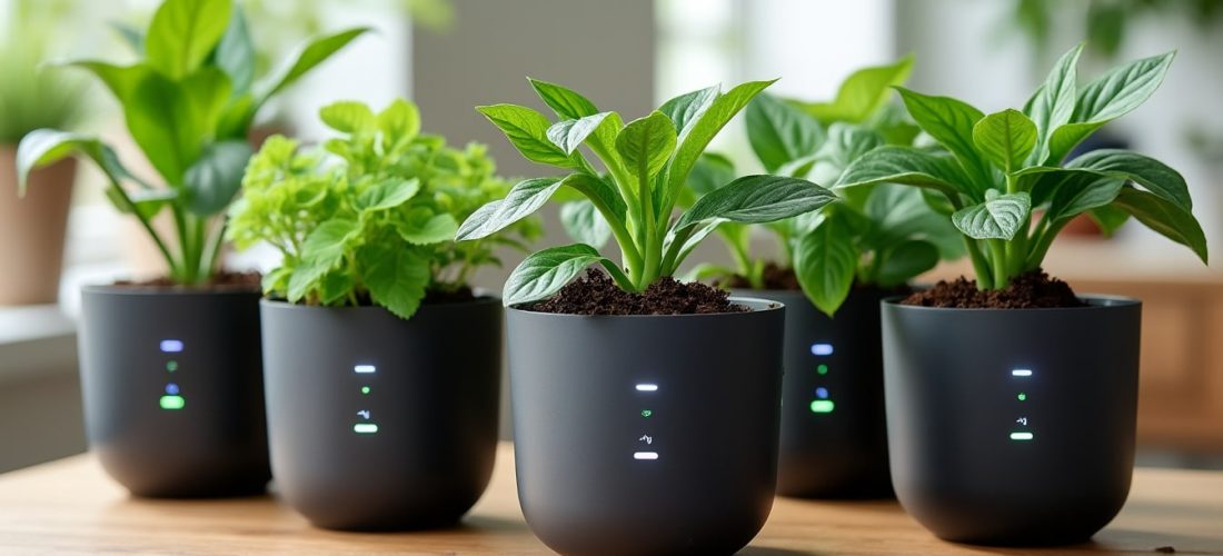 découvrez les jardinières connectées qui surveillent en temps réel l'humidité de vos plantes pour un entretien optimal et sans effort.