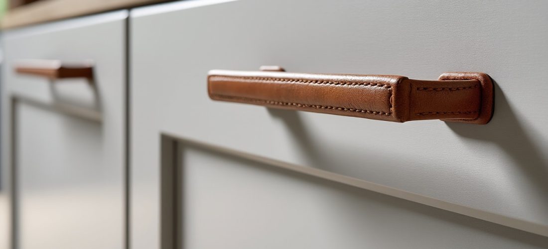 découvrez comment les poignées en cuir apportent une touche unique et élégante aux meubles de cuisine standards, alliant style et personnalisation.