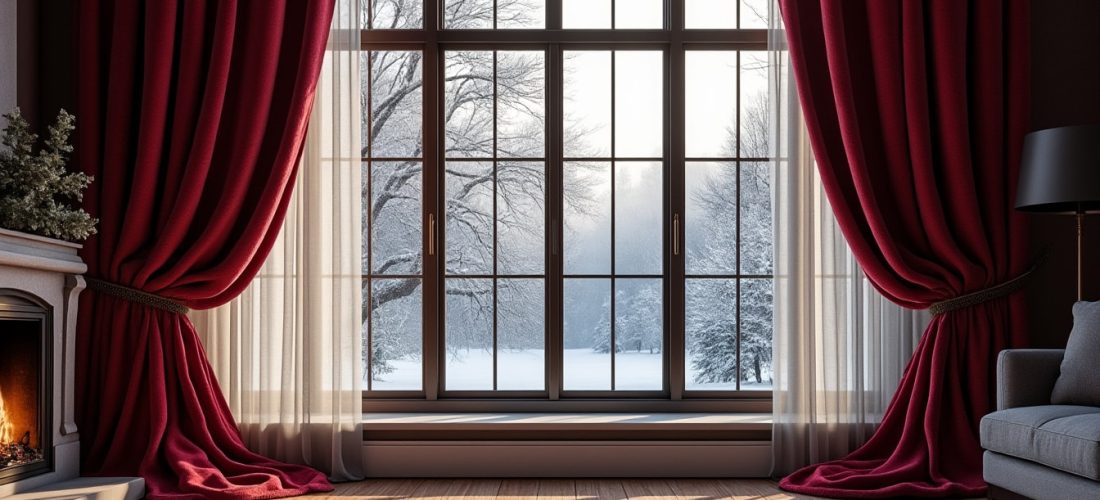 découvrez comment les rideaux de velours isolent efficacement vos fenêtres contre les courants d'air pour un intérieur plus confortable et chaleureux.