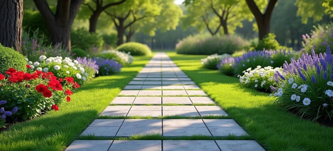 découvrez comment les travaux de dallage peuvent structurer et embellir les allées extérieures de votre jardin, alliant esthétique et fonctionnalité pour un espace extérieur harmonieux.