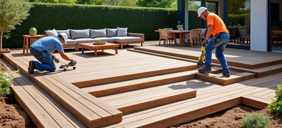 découvrez comment les travaux de terrasse transforment votre jardin en un espace de vie extérieur convivial et esthétique, idéal pour se détendre et recevoir.