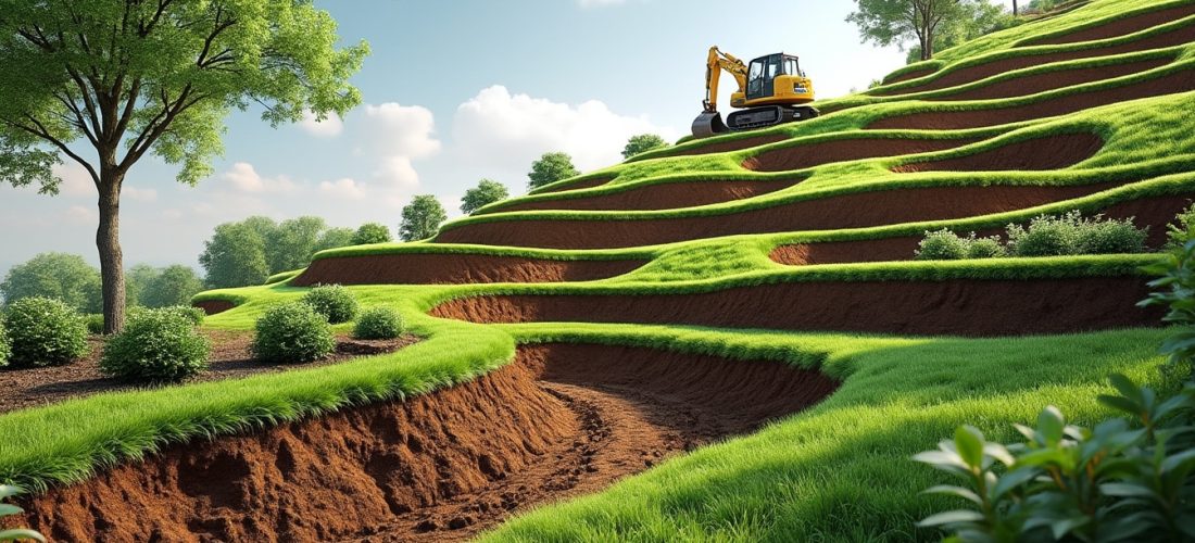 découvrez comment les travaux de terrassement permettent de créer des niveaux dans les jardins en pente pour aménager des espaces extérieurs fonctionnels et esthétiques.