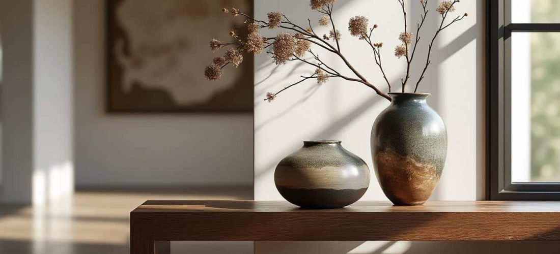 découvrez comment les vases en céramique artisanale apportent une touche d'élégance et d'authenticité aux consoles d'entrée de votre intérieur.
